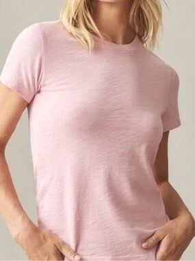 NWOT American Giant Pale Pink Premium Slub Crew Neck Short Sleeve Tee XS
